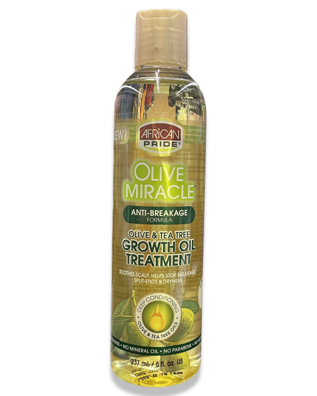 African Pride Olive Miracle Olive And Tea Tree Growth Oil Treatment 8oz