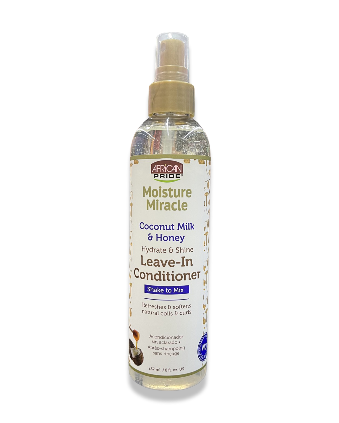 African Pride Moisture Miracle Coconut Milk And Honey Leave-In Conditioner 8oz