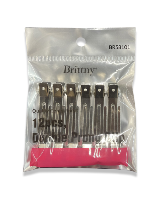 Brittny Double Prong Clip 12pcs