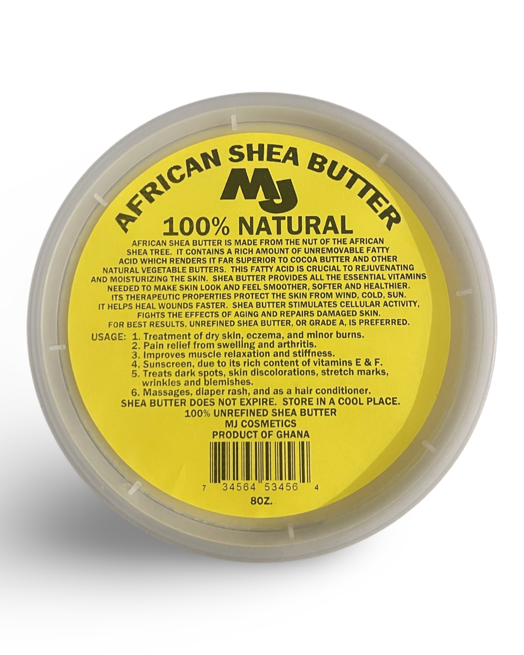 MJ Cosmetics 100% Natural African Shea Butter