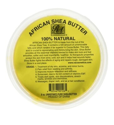 RA Cosmetics 100% Natural African Shea Butter 8oz