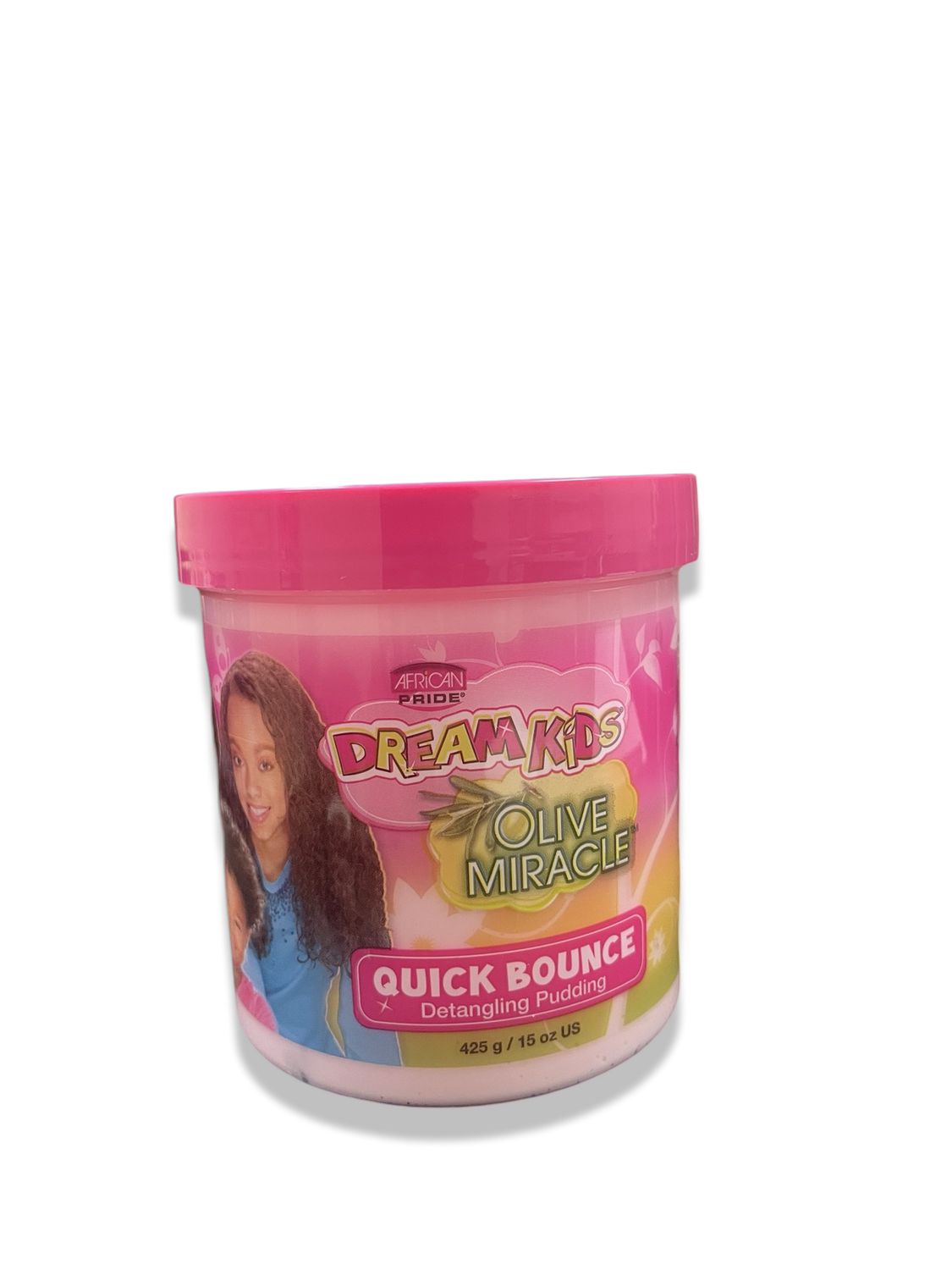 African Pride Dream Kids Olive Miracle Quick Bounce Detangling Pudding 15oz Jar