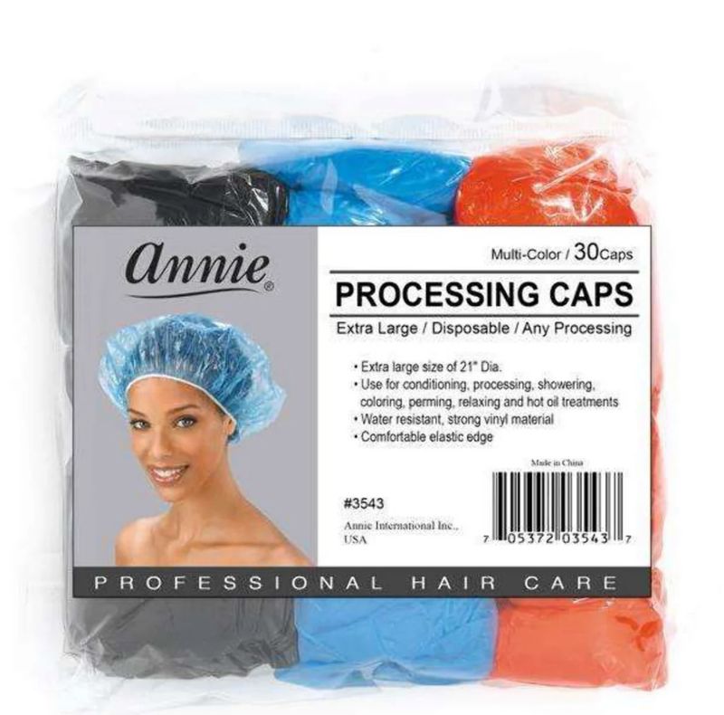 ANNIE Processing Caps XL 30 Ct Multicolor