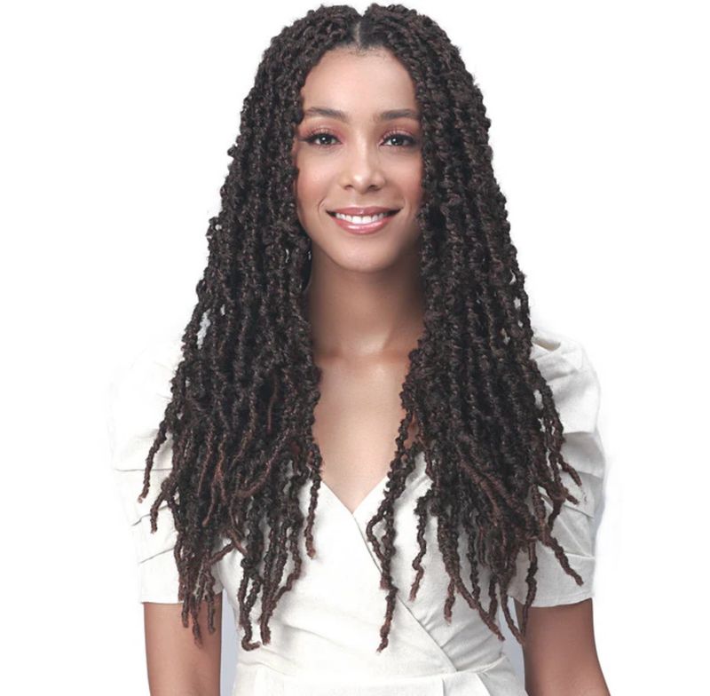 Bobbi Boss NU LOCS Distressed Butterfly Locs Pre-Loop Crochet Braid 18”/24”