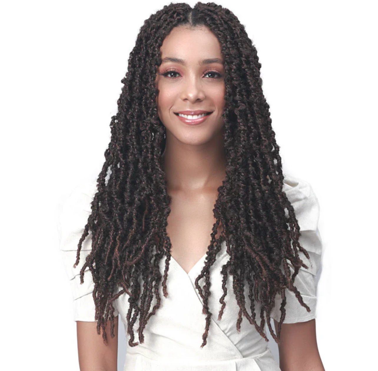 Bobbi Boss NU LOCS Distressed Butterfly Locs Pre-Loop Crochet Braid 18”/24”