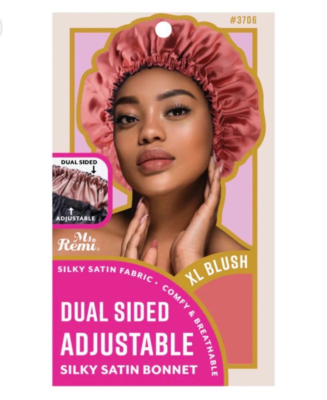 Ms. Remi Adjustable Dual-Sided Silky Satin Bonnet XL Assorted Colors