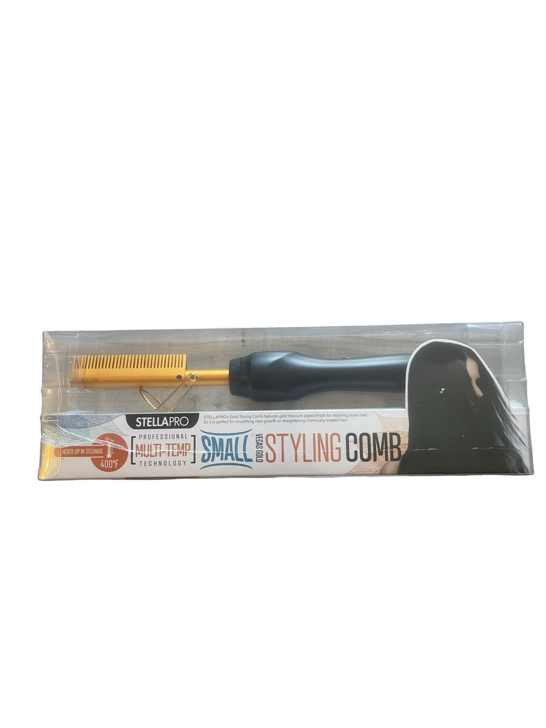 STELLA PRO - ELECTRIC PRESSING STYLING COMB SMALL VEGAS GOLD