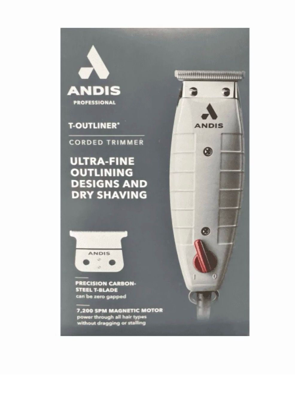 ANDIS T-OUTLINER® T-BLADE CORDED TRIMMER- FREE BLADE INCLUDED