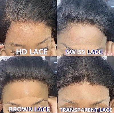  HD Lace Wig Straight Silk Indian Virgin Human Hair