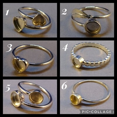 Various Sterling Silver styles Ring Sizes J - R