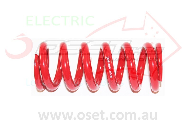 Shock spring - 650lbs, Red (std 24R)