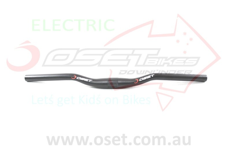 Handlebar - low rise, alloy, black 12E,R