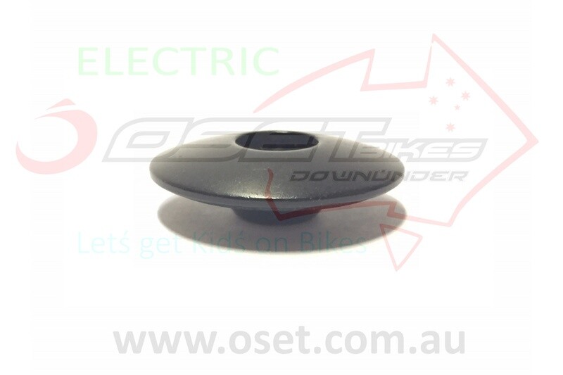 Headset - top cap, Alu, black.