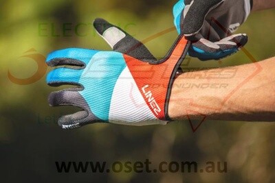 Gloves Jitsie G2 LINEZ - Black/Red/Blue