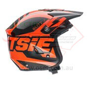 Helmet - Jitsie HT1 Blitz Black/Neon Orange S55/56