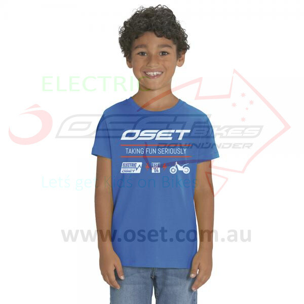 T-Shirt Electric OSET Kid M Blue/Wht/Red
