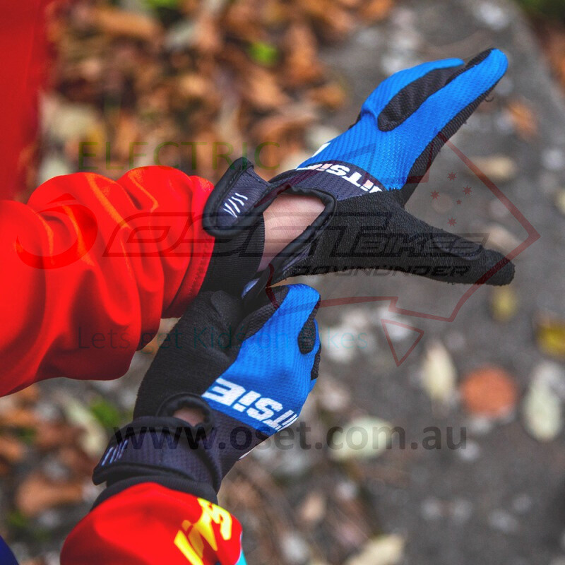 Gloves Jitsie G2 Solid Blu/Blk/Wht KID MEDIUM