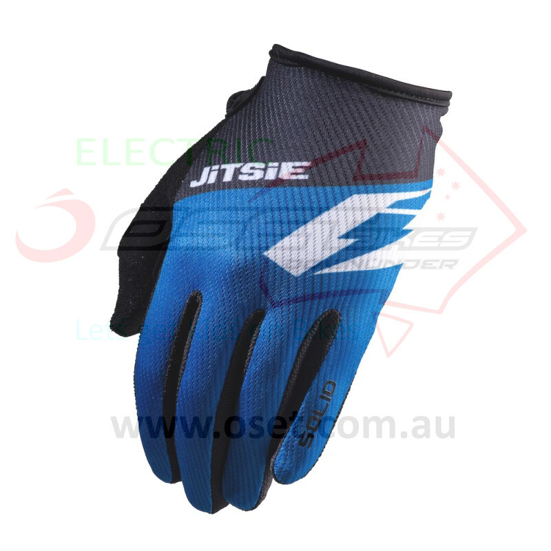 Gloves Jitsie G2 Solid Blu/Blk/Wht KID MEDIUM