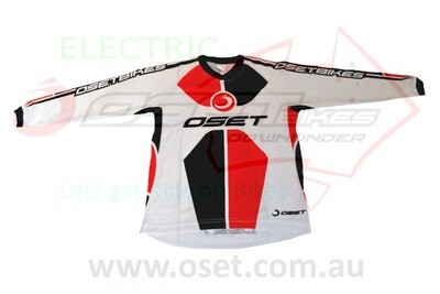 Jersey Riding OSET PRO Range, Colour: WHITE, Size: M - Kids 6-7yrs