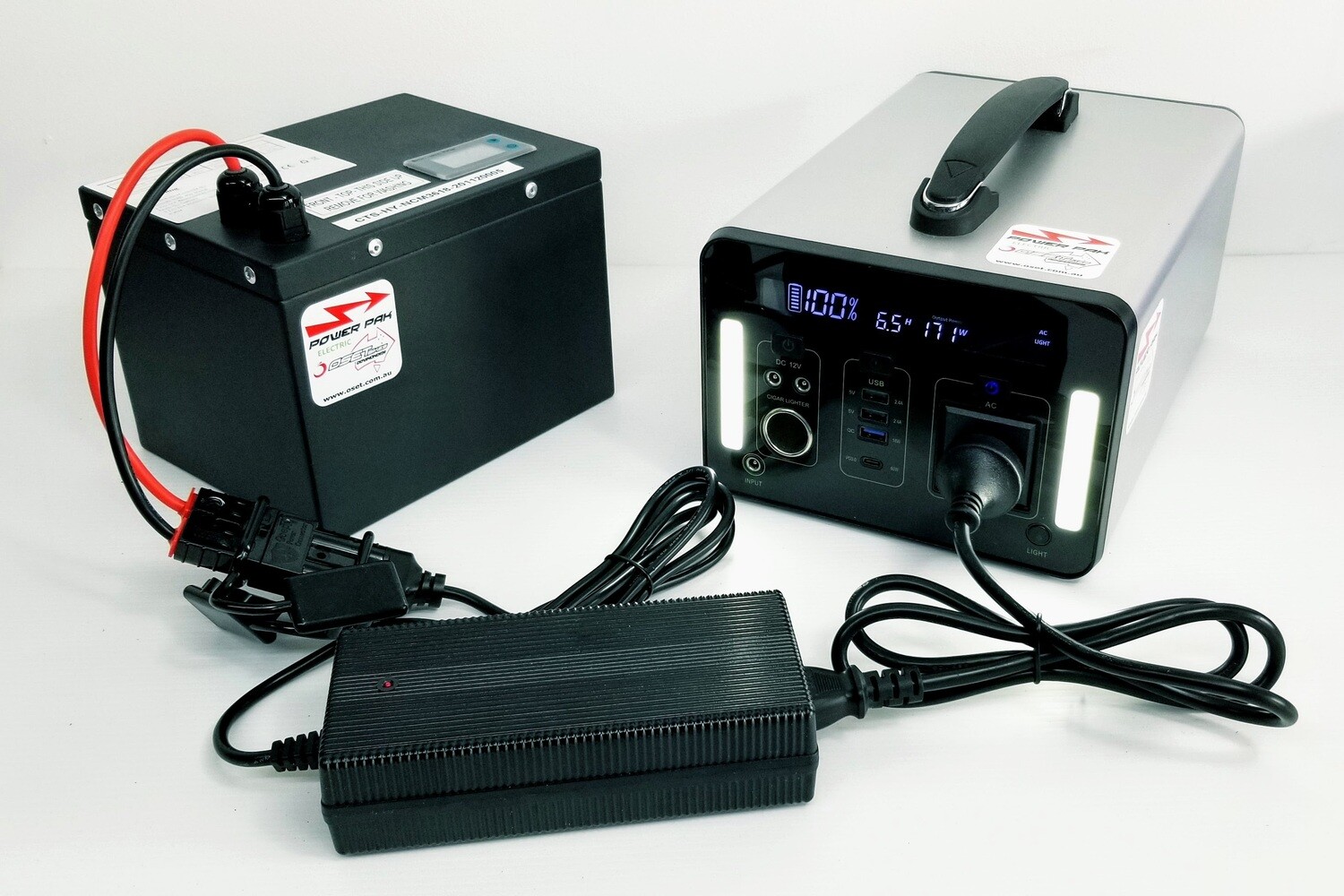Battery - Lithium Portable Power Pak 1000w 240v,12v, Solar