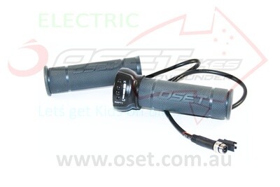 Throttle OSET20E/R MX10 - 48v, Thin Short Grey Grips