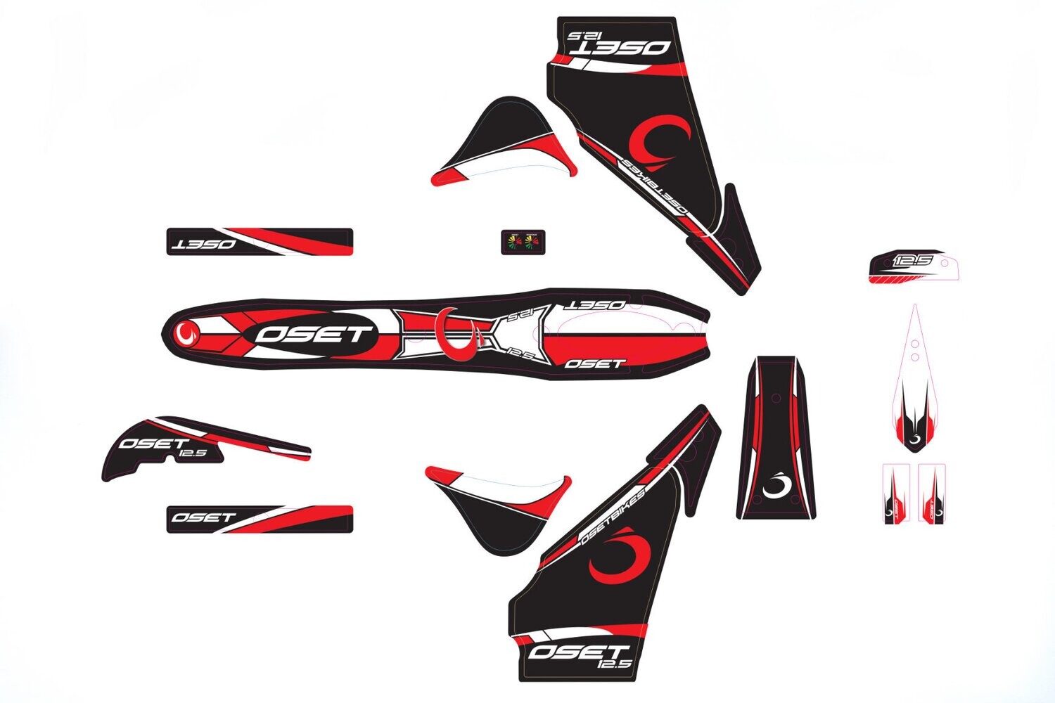 Sticker Set 12 Eco or Race 2015-2018, YEAR: 2015, MODEL: ECO