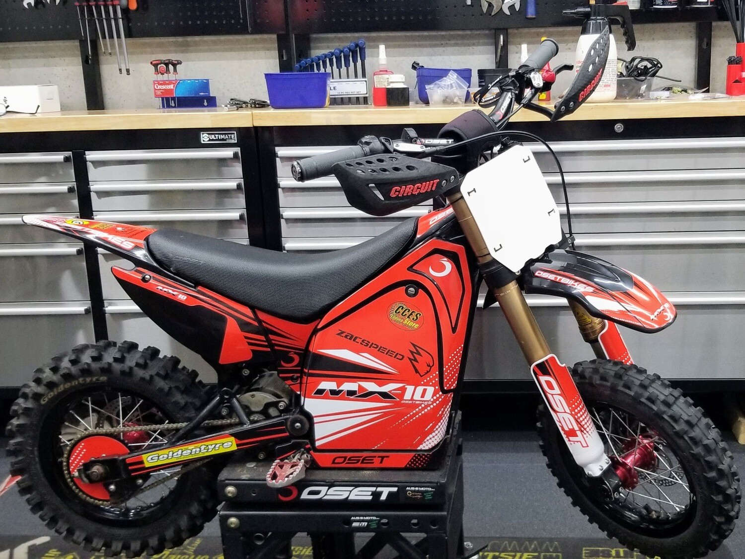 Electric dirt top bike oset