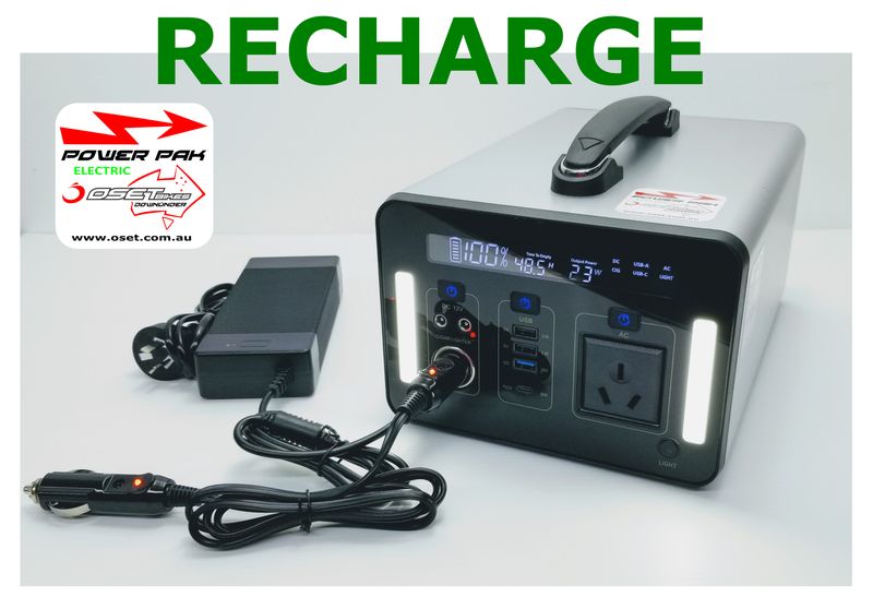 Portable Lithium Power Pak 1000Wh 70Ah AC240v,12v, 5v, USB, Solar