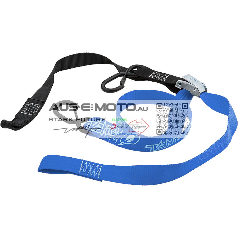 TIEDOWNS ONEAL DLX 38mmSOFT LOOP + 2xSECUITY HOOKS, COLOUR: BLUE