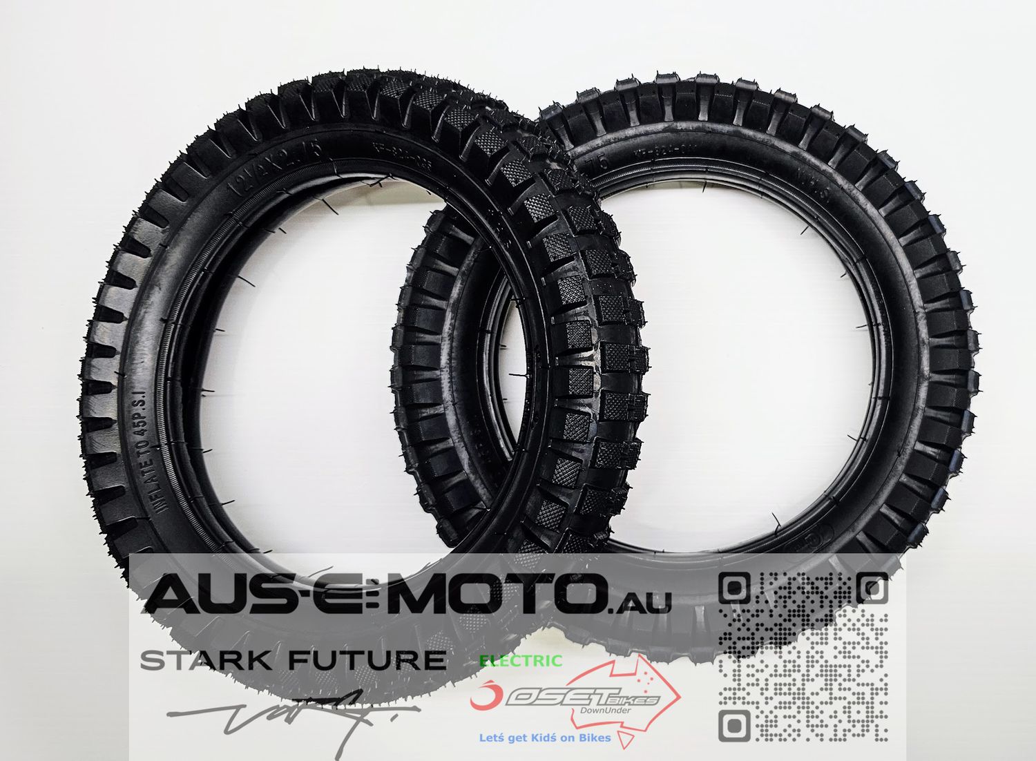 Tyre OSET12 F&amp;R 12x 2.5-2.75" Mini Gripper