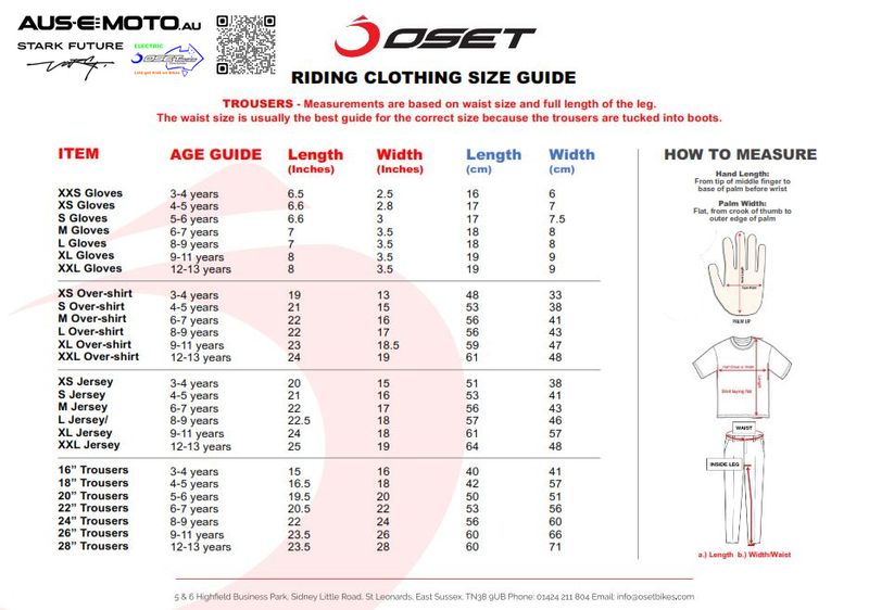 Gloves OSET INFINITY Range