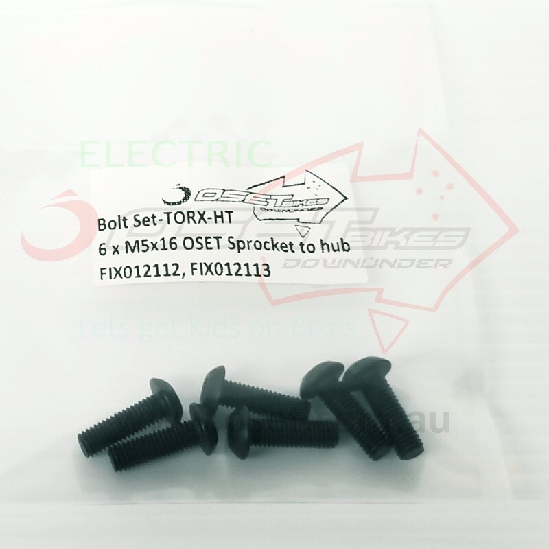 Bolt Set Sprocket-TORX-HT - 6 x M5x16 OSET Sprocket to hub