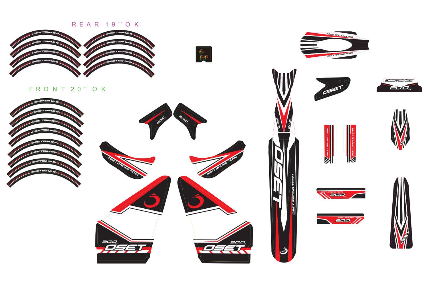 Sticker Set 20 Eco or Race 2014-2022, YEAR: 2015