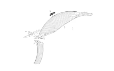 Rear Fender Cable Bracket