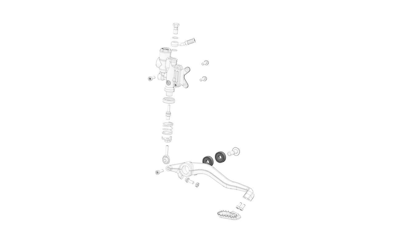 Rear Foot Brake Lever Bearing (1 Piece)