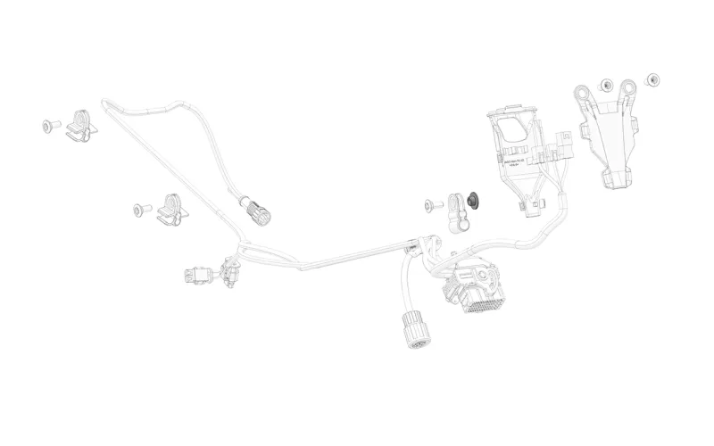 Cable Holder and Front Fender Bushing (1 Piece)