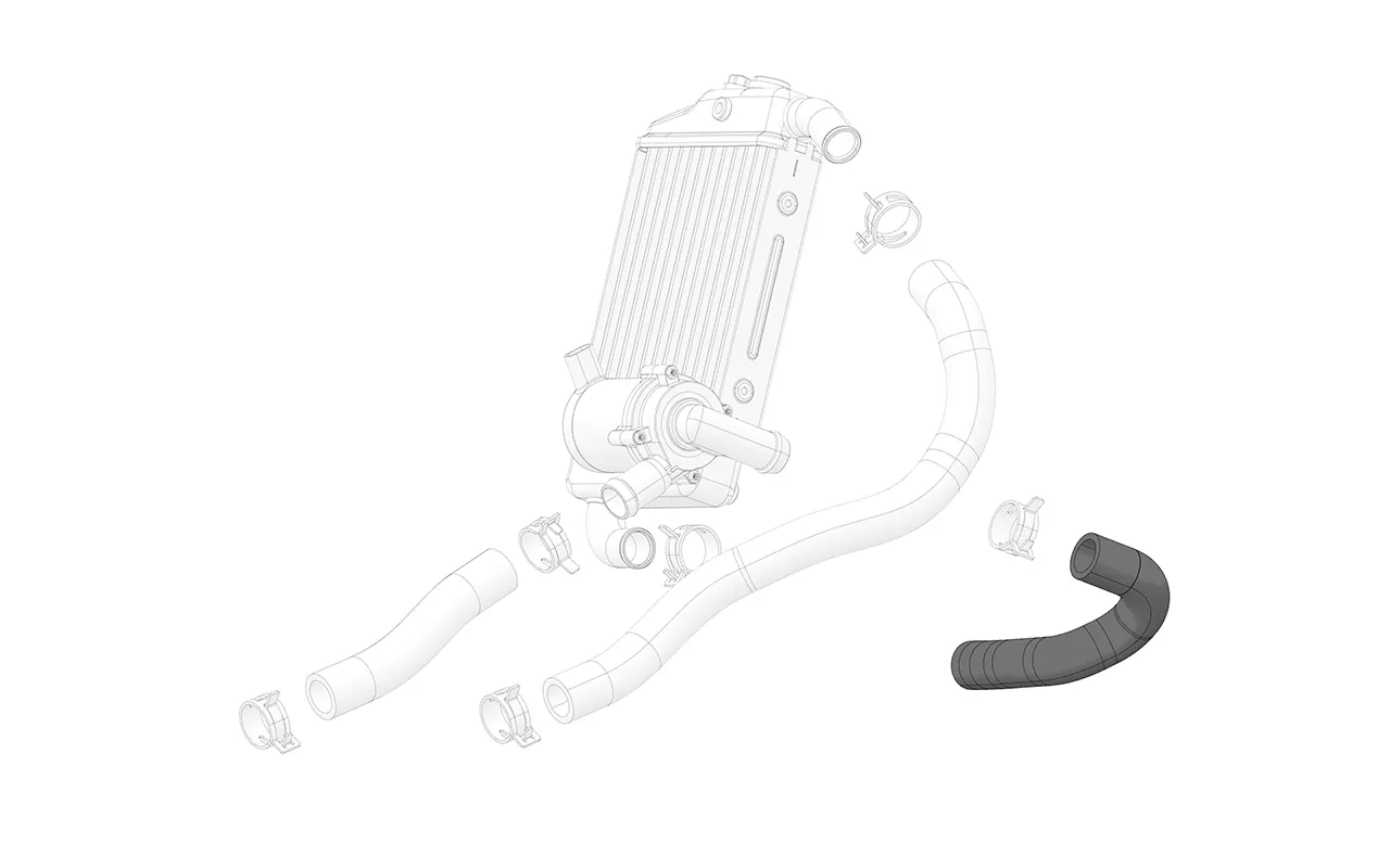 Radiator Hose Water Pump Inlet