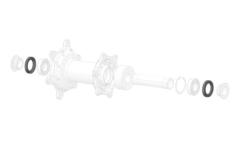 Front &amp; Rear Hub Bearing Seal Ring (1 Piece)