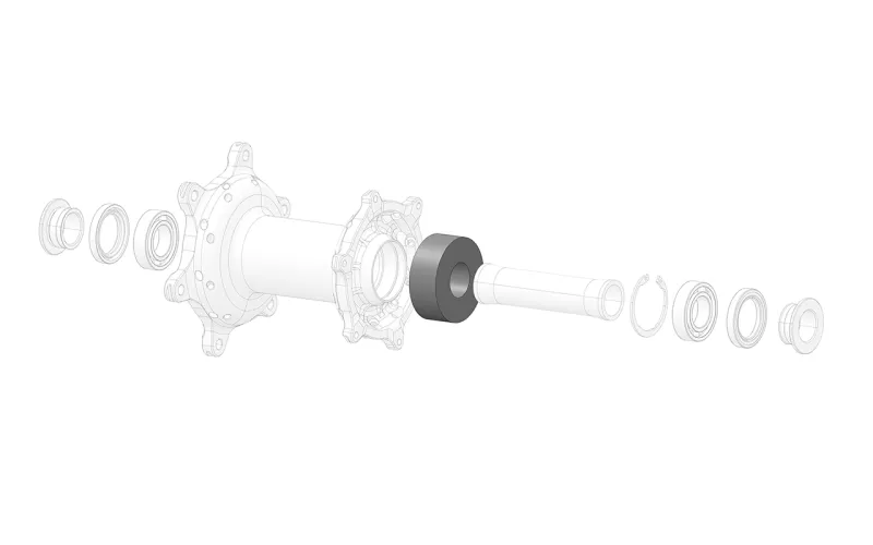 Front &amp; Rear Hub Interior Centering Bushing Foam (1 Piece)