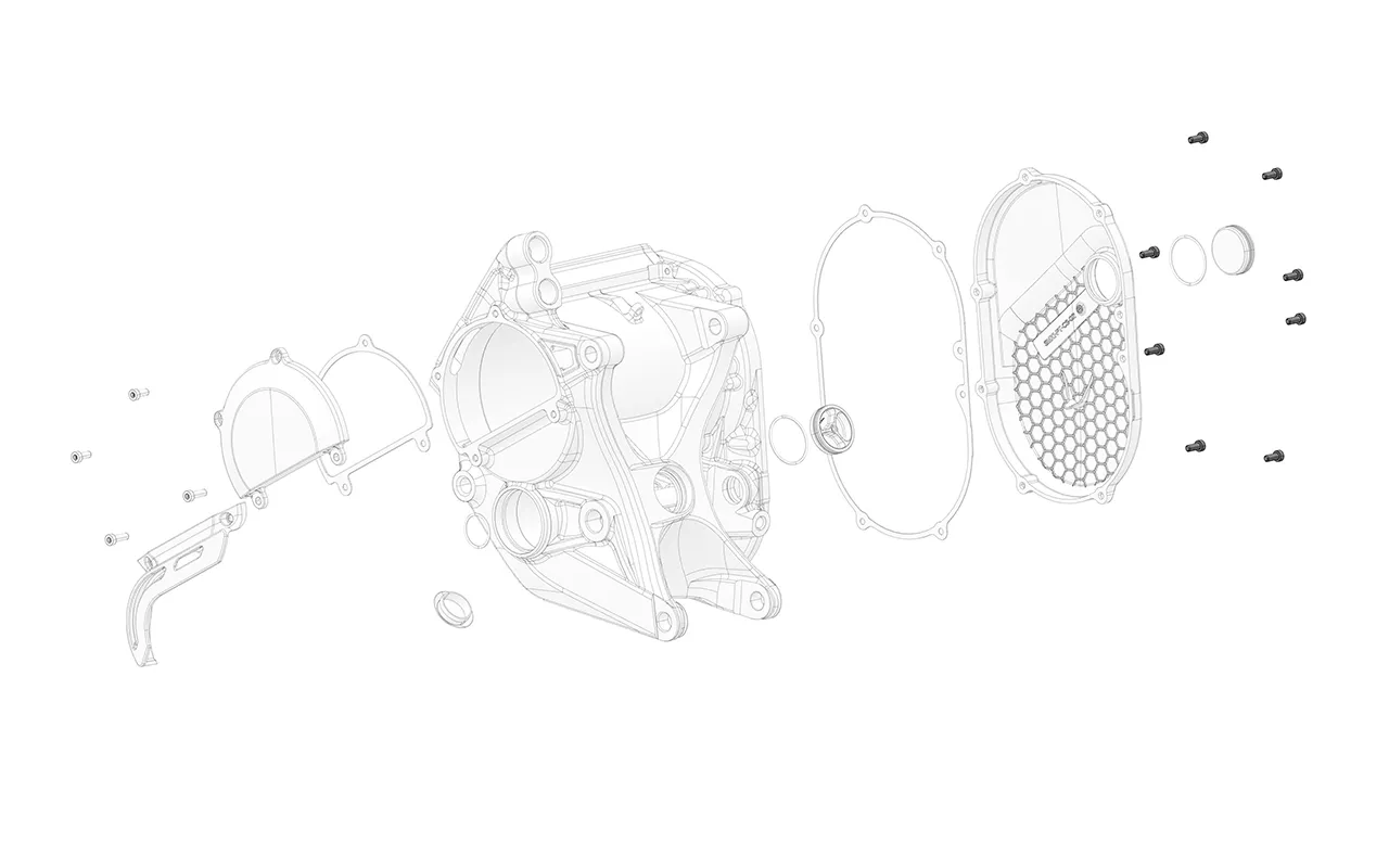 Swingarm Brake Line &amp; Motor Cover Bolt