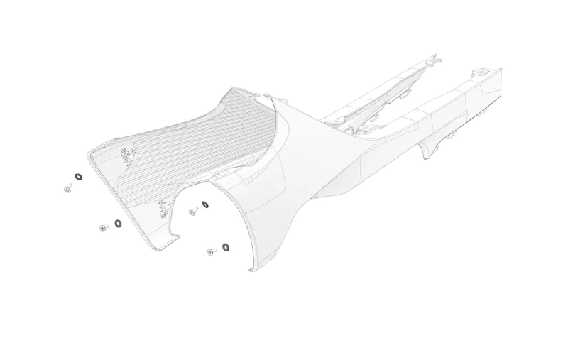 Spacer for Carbon Fibre &amp; Spoiler Bolts M8 (1 Piece)