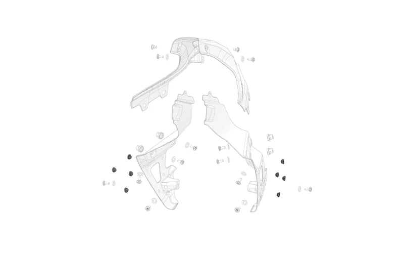 Rubber Bumper Carbon Cowl (1 Piece)