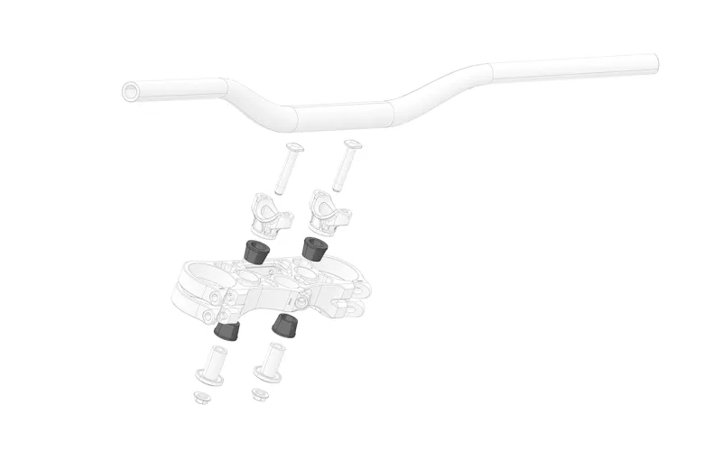 Handlebar Silentblock | Alloy | 1Pce (4Ttl)