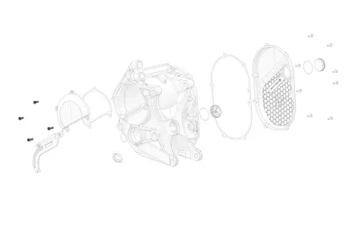 Torx Left Motor Cover / Sprocket Guard Screw M5x16mm (1 Piece)