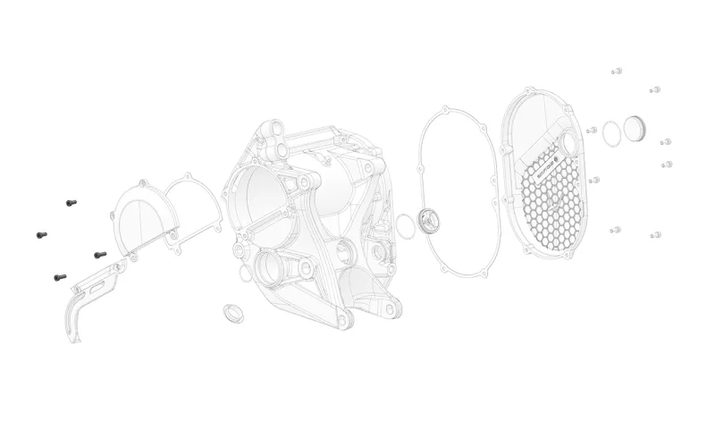 Torx Left Motor Cover / Sprocket Guard Screw M5x16mm (1 Piece)