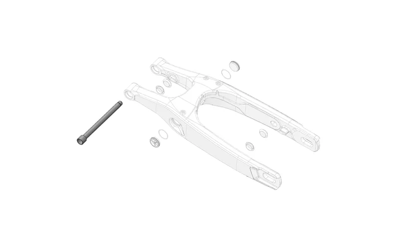 Bolt Swingarm Pivot Shaft 1Pce (1Rqd)