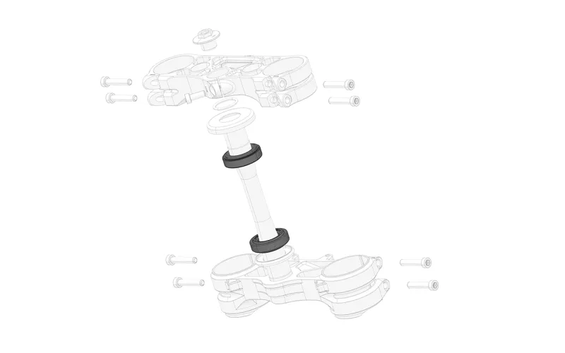 Bearing Upper + Lower Steering Head 1Pce (2Ttl)