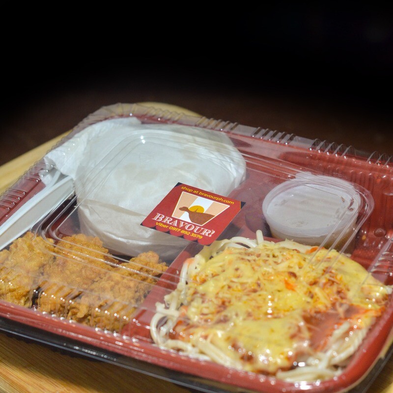 (CNBS+) Chicken Nuggets &amp; Spaghetti+ Bento