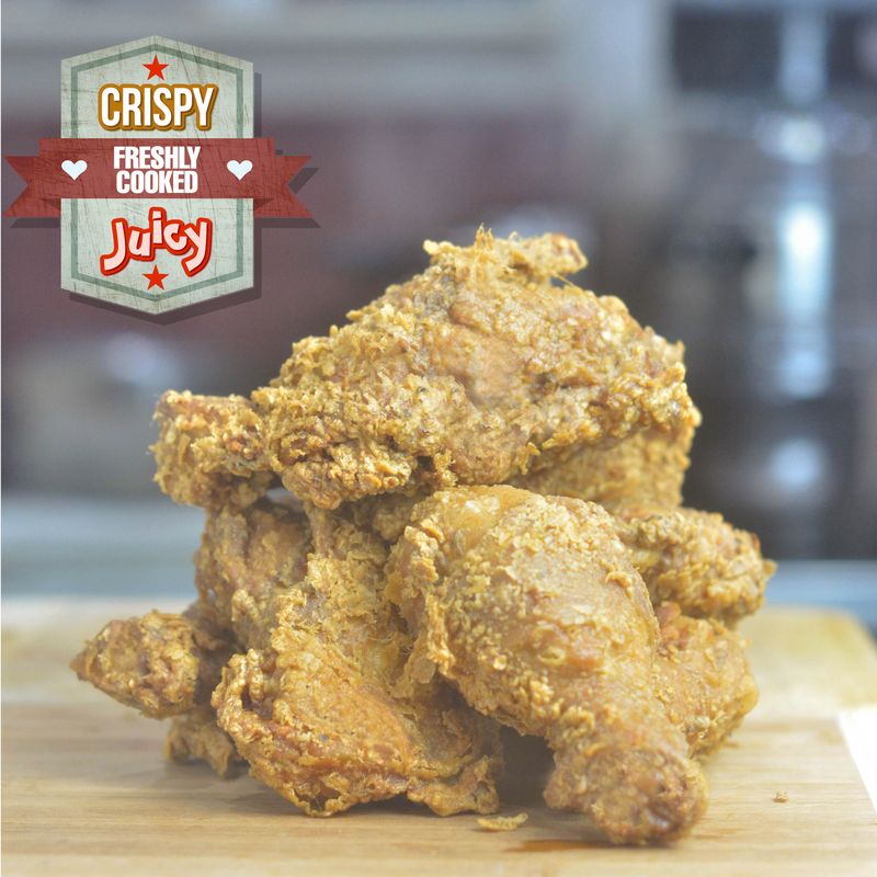 (R6) Regular Size Fried Chicken Leg &amp; Thigh 6pcs (750~800g*)