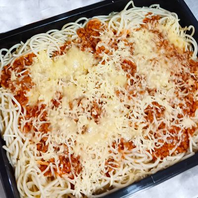 (BSP+) Beefy Spaghetti Party Plus Tray (8pax)